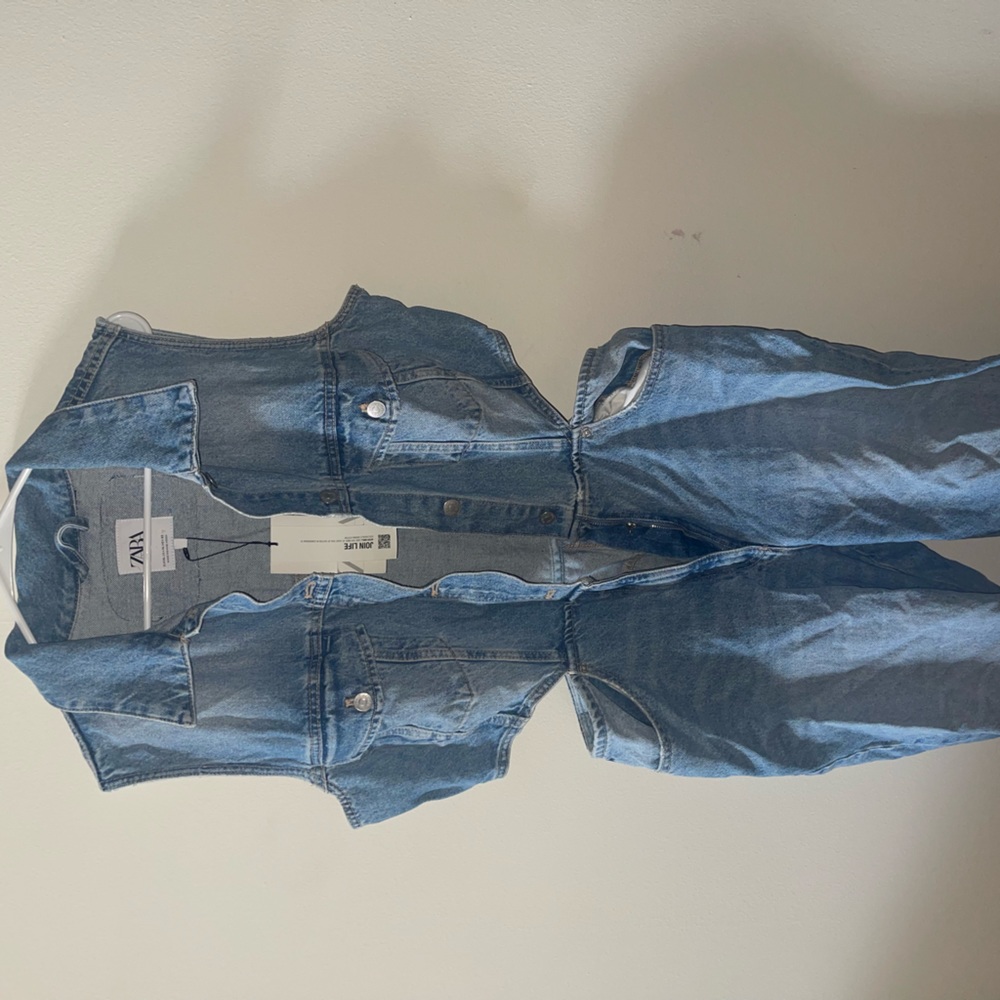 Zara Denim Jumpsuit